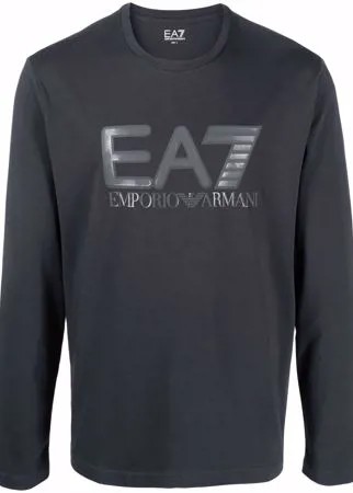 Ea7 Emporio Armani футболка с длинными рукавами и логотипом