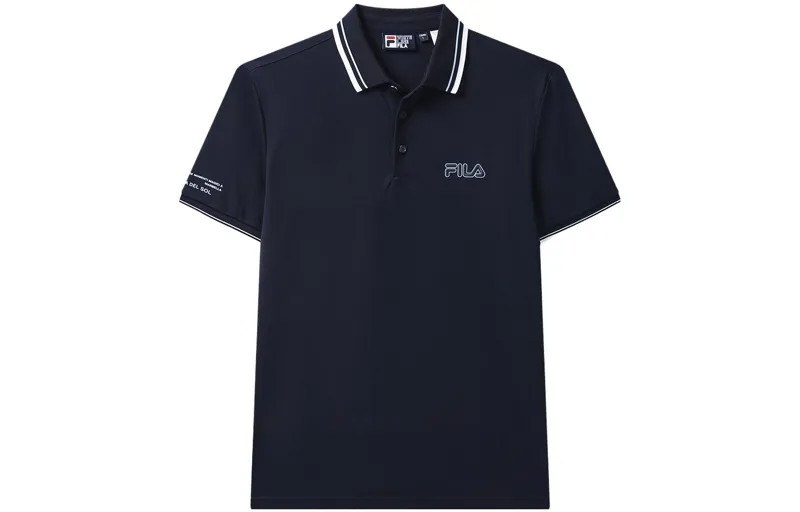 Рубашка поло мужская темно-синяя Fila, цвет Legend Blue