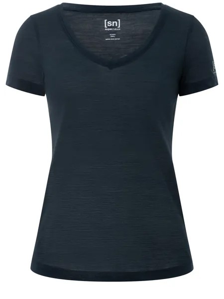 Лонгслив super.natural Merino Baselayer, синий