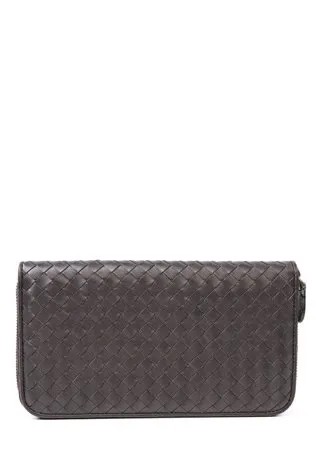 Кожаное портмоне с плетением intrecciato Bottega Veneta
