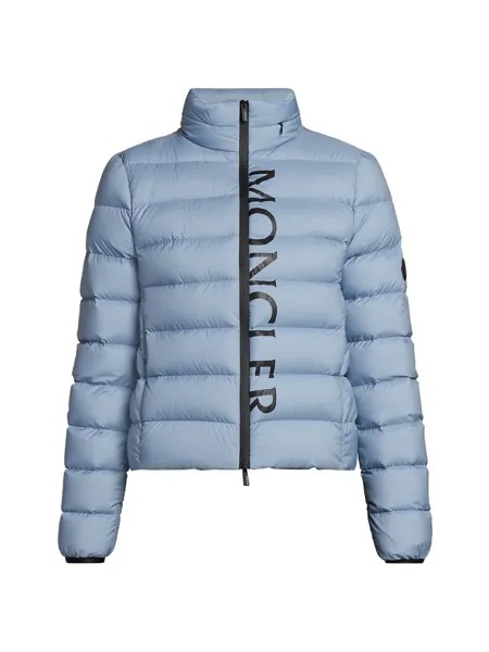 Черная матовая куртка Cerces Moncler, синий