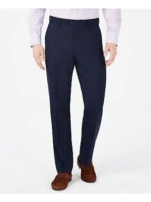 VINCE CAMUTO Мужские темно-синие стрейч-брюки Slim Fit с рисунком 30WX30L