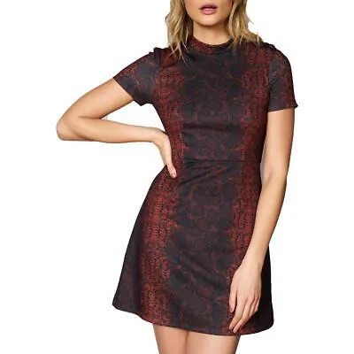 Hutch Womens Snake Mockneck Мини-платье-футляр BHFO 8239