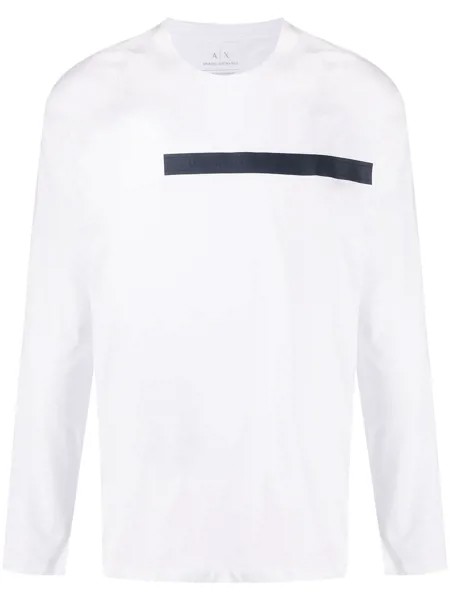 Armani Exchange топ AX с длинными рукавами и логотипом
