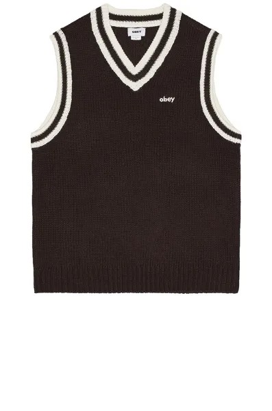 Свитер Obey Alden Vest, цвет Java Brown Multi