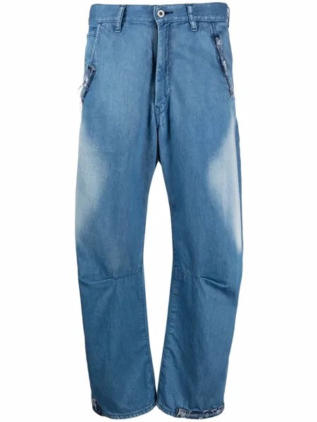 Y's джинсы широкого кроя с эффектом потертости