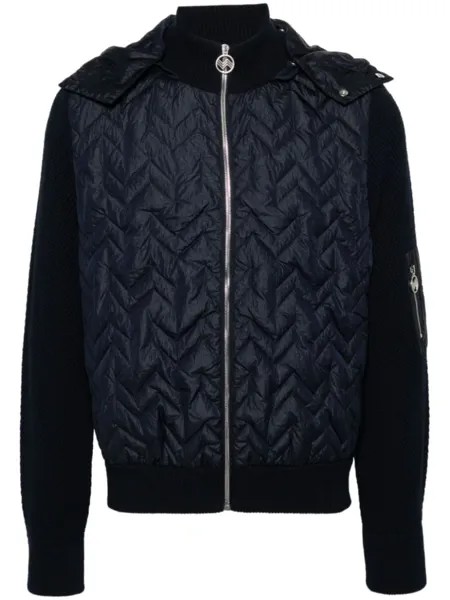 Missoni пуховик с капюшоном, синий