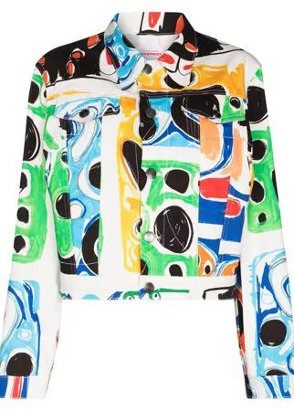 Charles Jeffrey Loverboy джинсовая куртка с графичным принтом