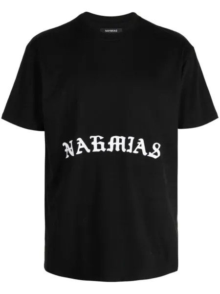 Nahmias футболка с логотипом, черный
