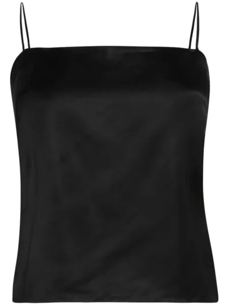 WARDROBE.NYC атласный топ без рукавов, черный