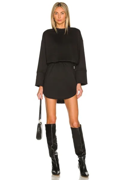 Платье superdown Lana Sweatshirt, черный