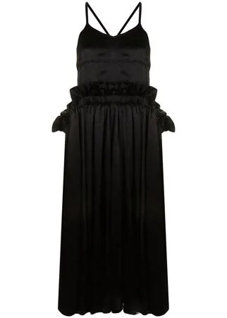 Comme Des Garçons Noir Kei Ninomiya платье-комбинация на тонких бретелях