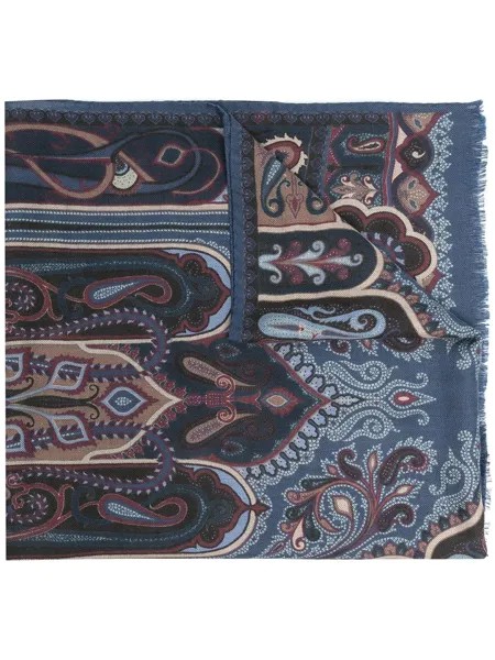 ETRO кашемировый шарф с принтом пейсли