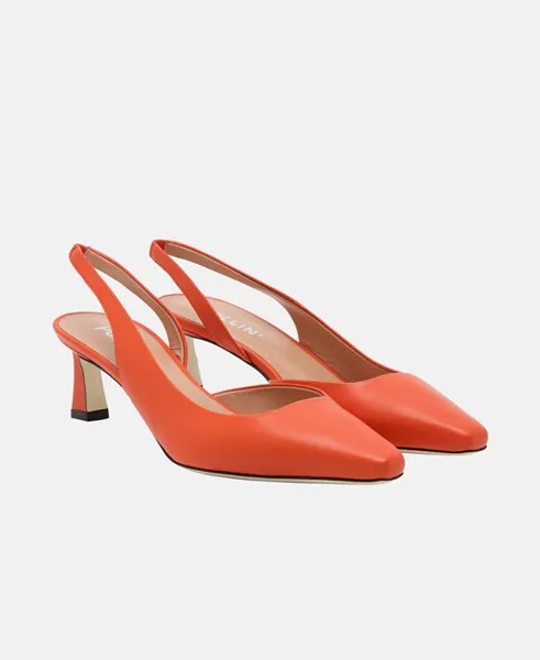 Туфли-лодочки с ремешком на пятке Pollini, оранжевый