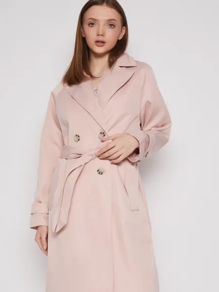 Тренч женский Zolla 022215739034 розовый XL