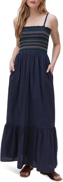 Платье Michael Stars Alejandra Smocked Maxi Dress, цвет Admiral