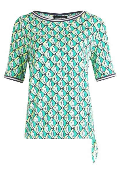 Футболка Betty Barclay Casual mit Tunnelzug, цвет Green/Blue