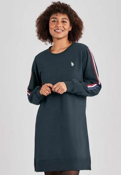 Повседневное платье EA U.S. Polo Assn., цвет dark sapphire
