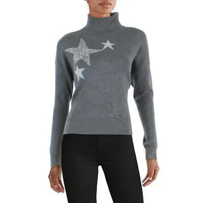 DKNY Женский пуловер с принтом и украшением, водолазка, топ BHFO 7678