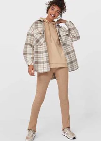 Stradivarius Базовое Худи Цвет Камня M