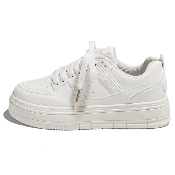 Кроссовки HUANQIU Skateboarding Shoes Women's Low-top White, белый