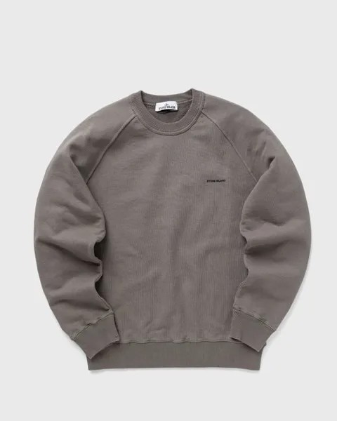 Толстовка Stone Island Cotton Crewneck Sweatshirt, цвет dove grey