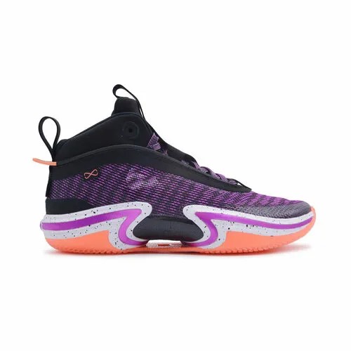 Кроссовки Jordan, баскетбольные, воздухопроницаемые, размер 9.5 US, черный, фиолетовый