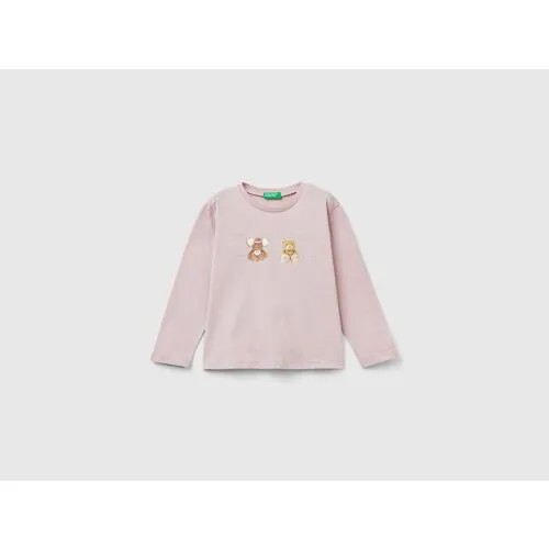 Лонгслив UNITED COLORS OF BENETTON, размер 98, розовый