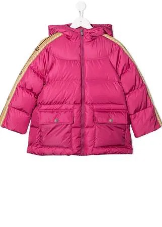 Gucci Kids пуховик с логотипом Interlocking G