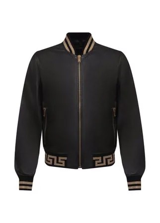 Кожаный бомбер Versace