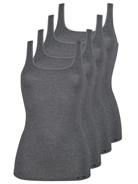 Майка Skiny 4er Pack Tank Top, цвет anthra melange
