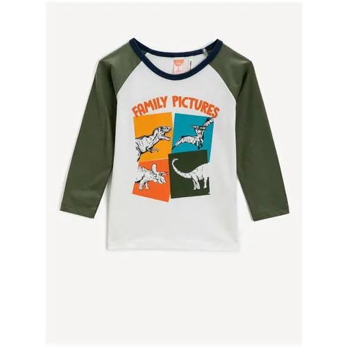 Лонгслив KOTON BABYBOY, 2KMB18008OK, цвет: ECRU, размер: 3-6