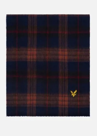 Шарф мужской Lyle&Scott Tartan Lambswool Scarf SV1300A-W270 коричневый 173х32 см