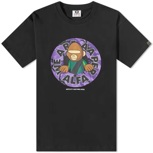 Базовая футболка AAPE We Are Aaper Alfa, черный