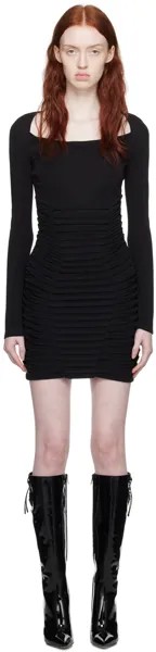 Черное мини-платье Dion Lee с брюшной полостью