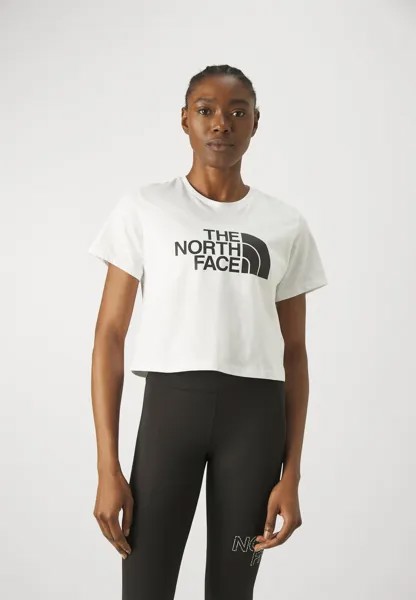 Футболка с принтом CROPPED EASY TEE The North Face, цвет white