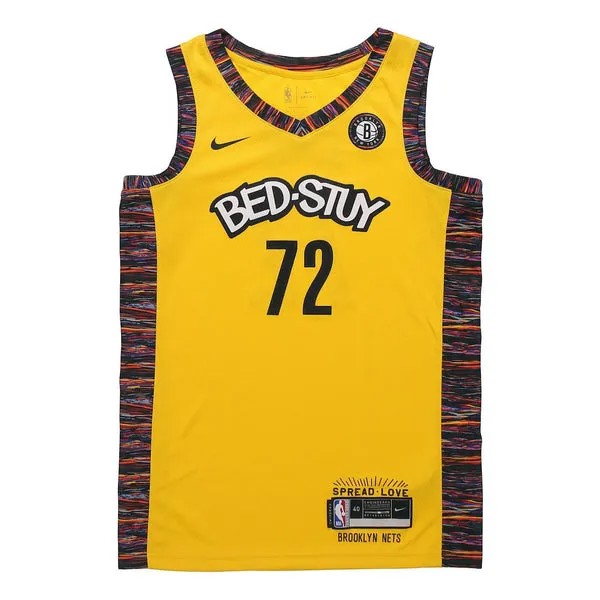 Майка Nike Brooklyn NetsNba SwingmanBasketball Jersey For Men Yellow, желтый