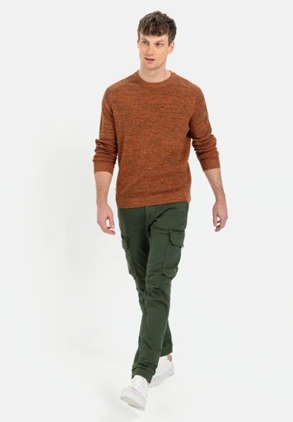 Пуловер Camel Active Mouliné Strick aus zertifiziertem Organic Cotton, оранжевый