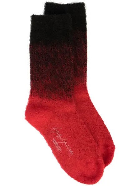 Yohji Yamamoto носки с логотипом и эффектом градиента