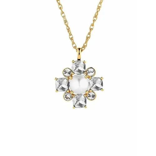 Колье DYRBERG/KERN, кристалл, кристаллы Swarovski, белый, желтый