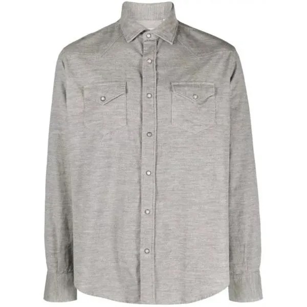 Футболка texas corduroy cotton shirt Eleventy, белый