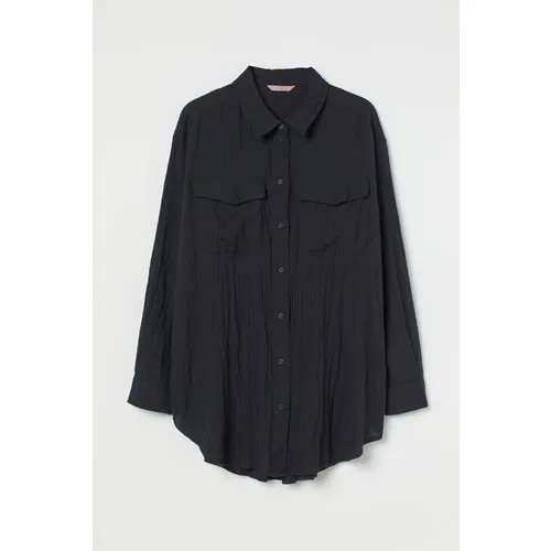 Рубашка  H&M, размер 3XL, черный
