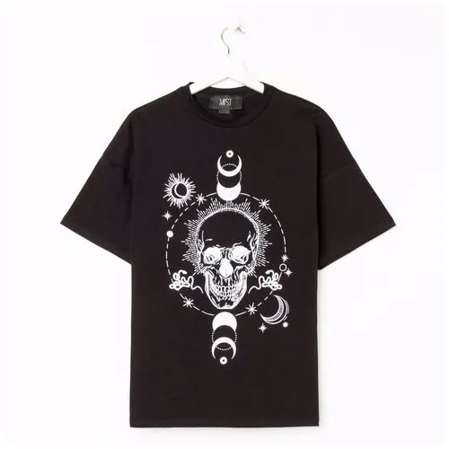 Футболка MIST Skull, размер 44-46, черный