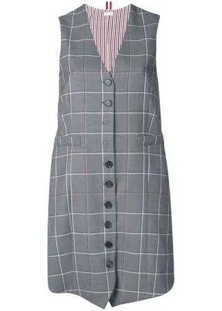 Thom Browne платье в клетку Windowpane