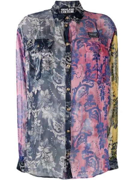 Versace Jeans Couture рубашка Tapestry Couture, розовый