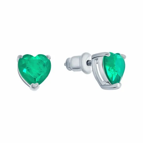 Серьги ELEMENT47, серебро, 925 проба, фианит
