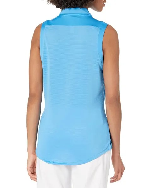 Поло Adidas Sleeveless Polo Shirt, цвет Pulse Blue