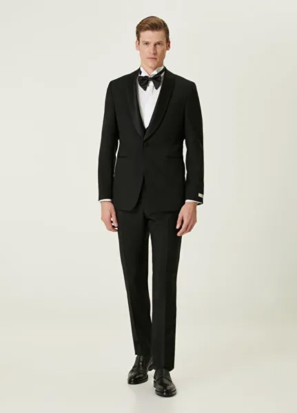 Шерстяной смокинг с жилетом Beymen Collection, черный