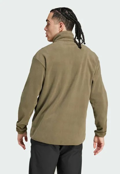 Флисовая куртка TERREX MULTI FULL-ZIP FLEECE adidas, оливковый