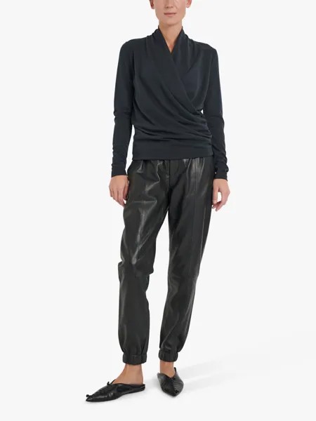 Блузка с запахом InWear Alano, черная